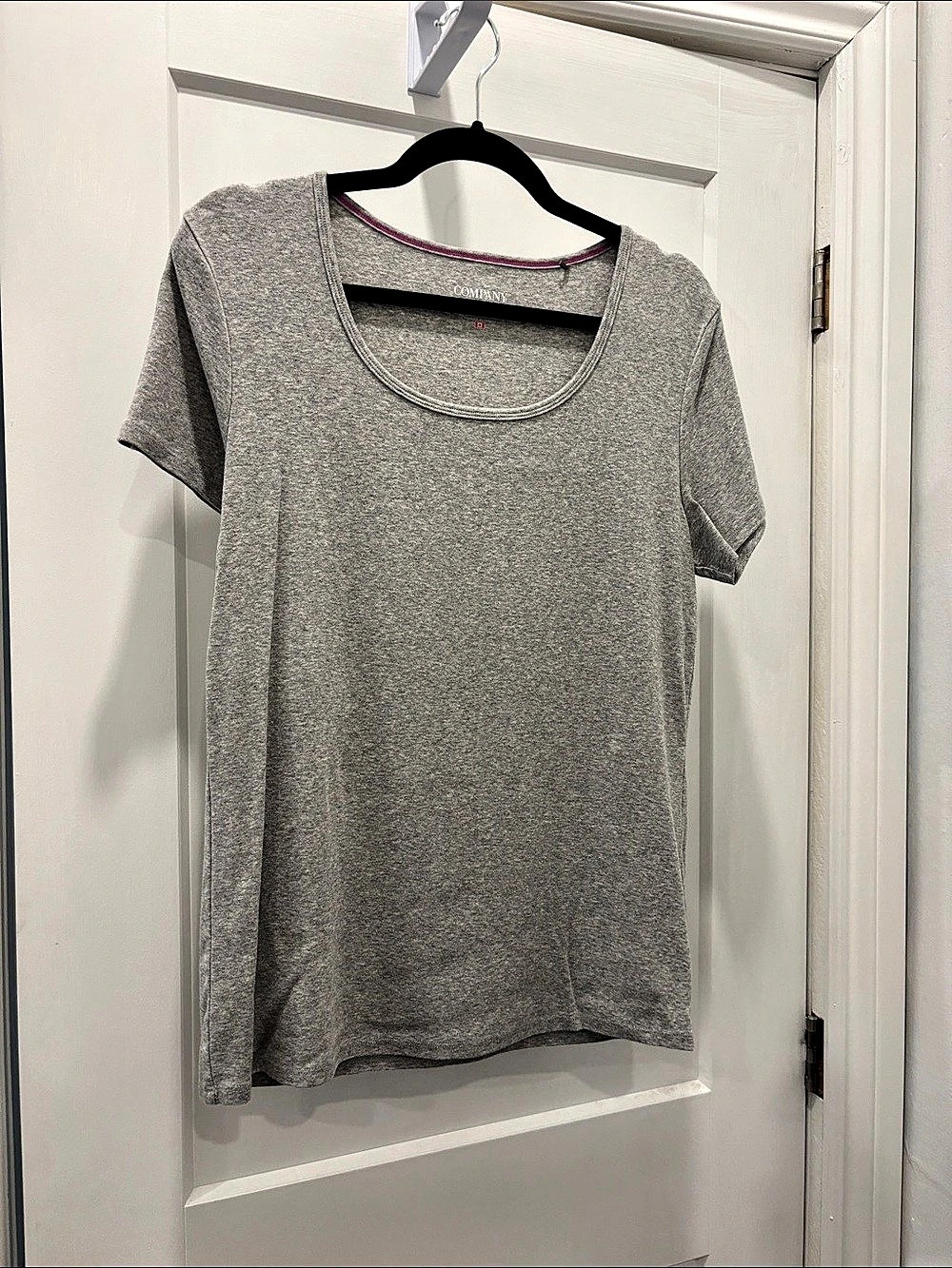 Short Sleeve Tee Gray Pima Cotton TShirt Size XL